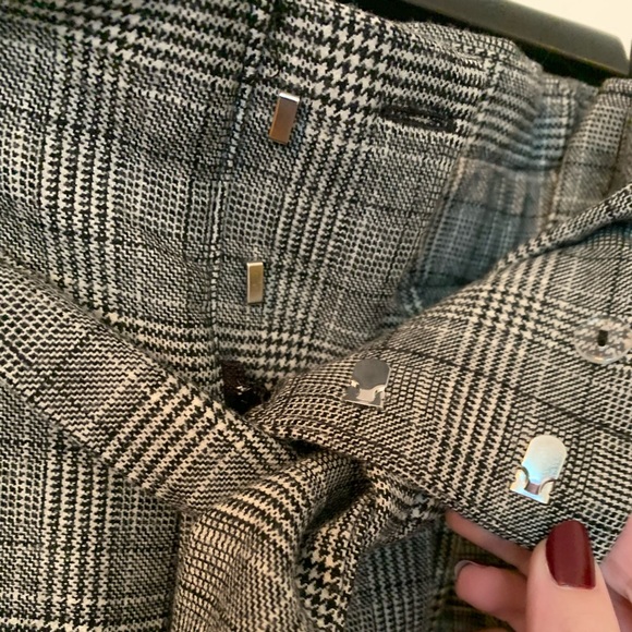 NWT H&M houndstooth plaid thick pants size 2 - Picture 4 of 5